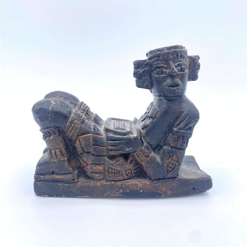 Stone Carved Chac Mool Statue Chichen Itza, Mayan Rain God, Maya Artifacts